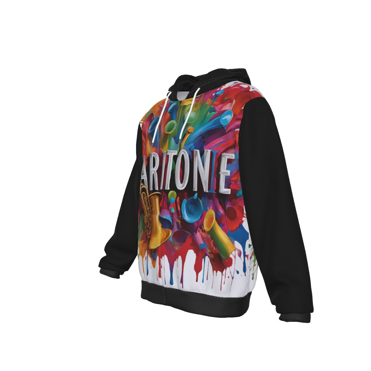 Unisex "Baritone" Zip Up Hoodie With Pocket