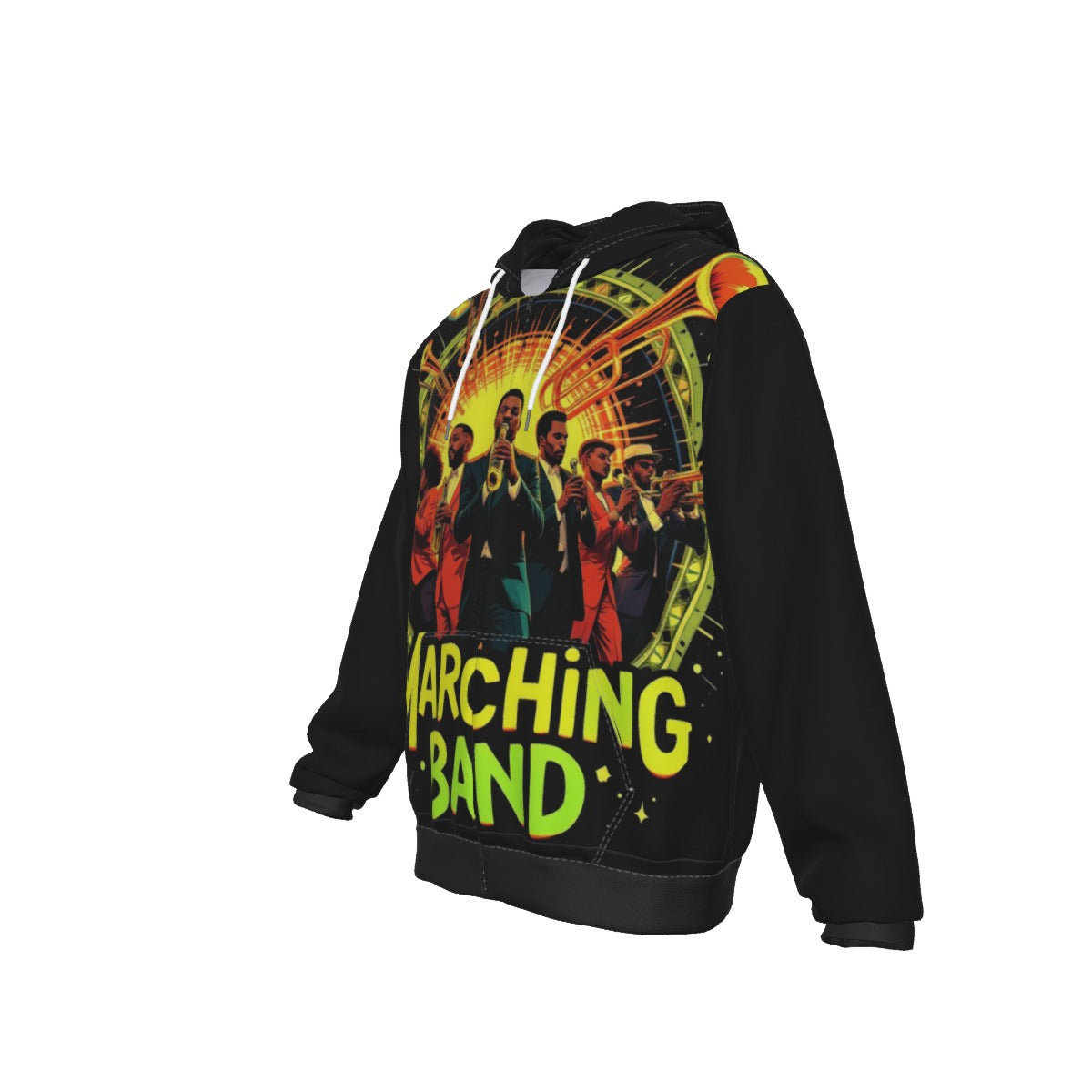 "Marching Band" Unisex Zip Up Hoodie With Pocket