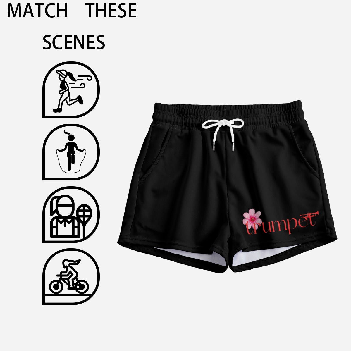 "Trumpet" Women's Casual Shorts