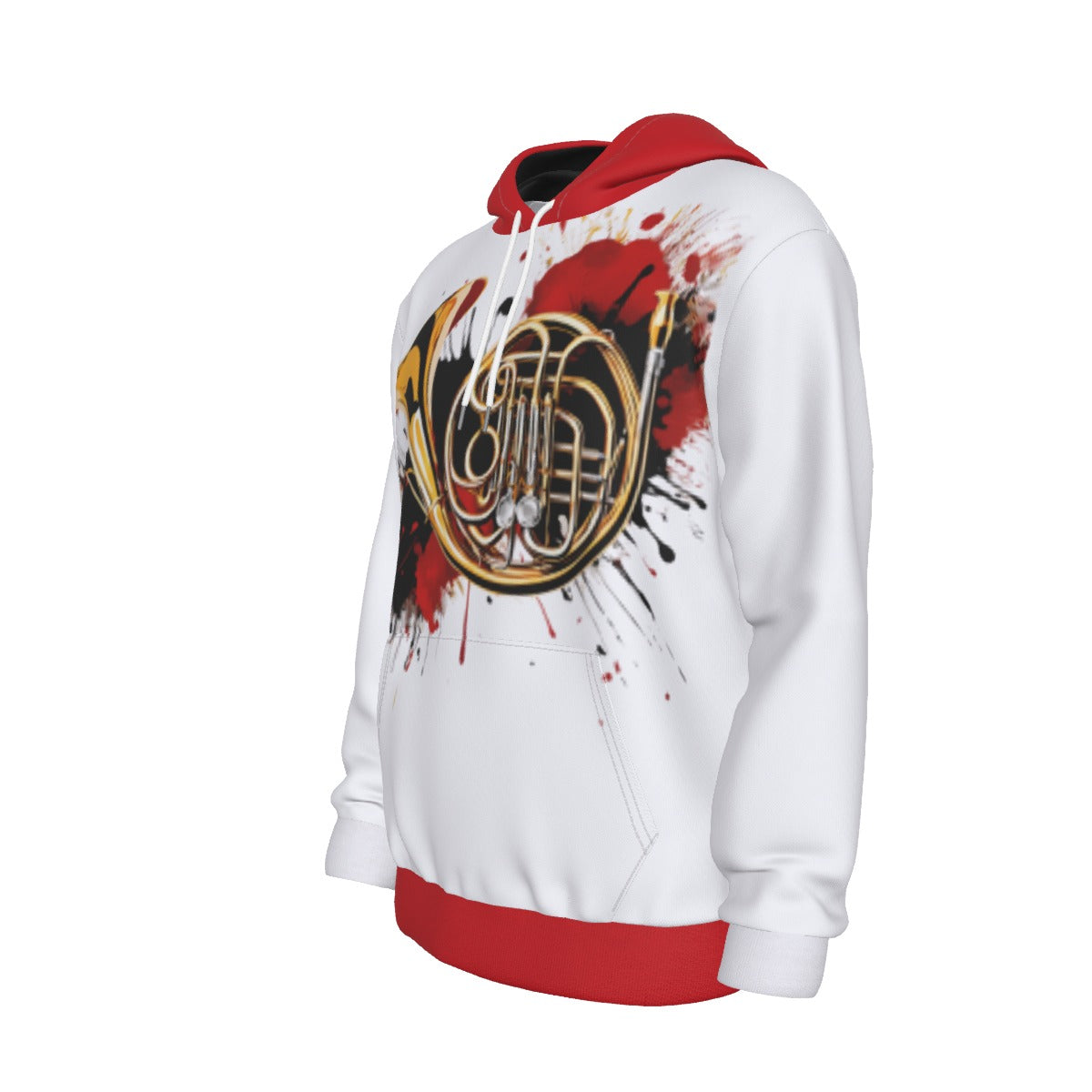 "French Horn" Men's Pullover Hoodie