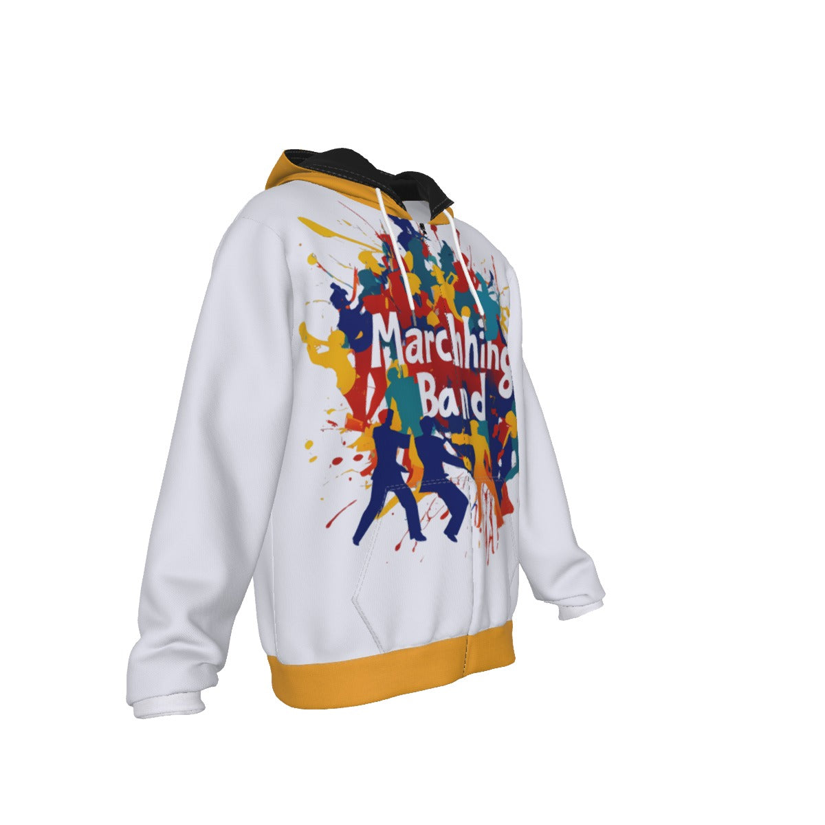 Unisex "Marching Band" Zip Up Hoodie With Pocket