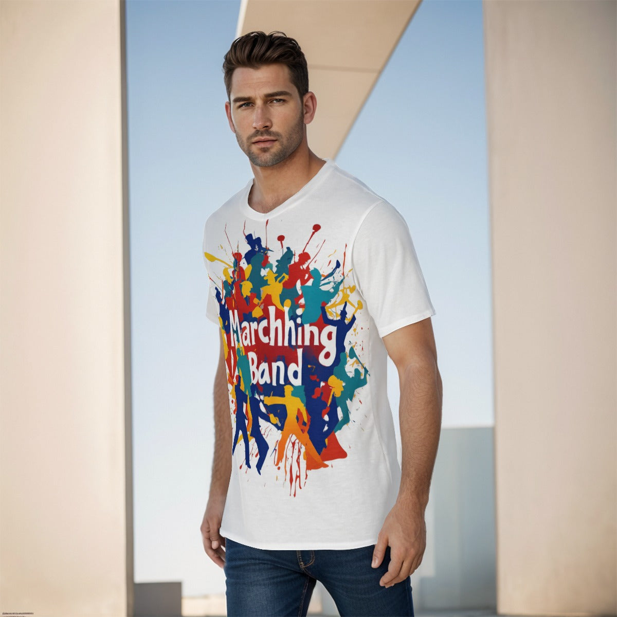Men's "Marching Band" O-Neck T-Shirt