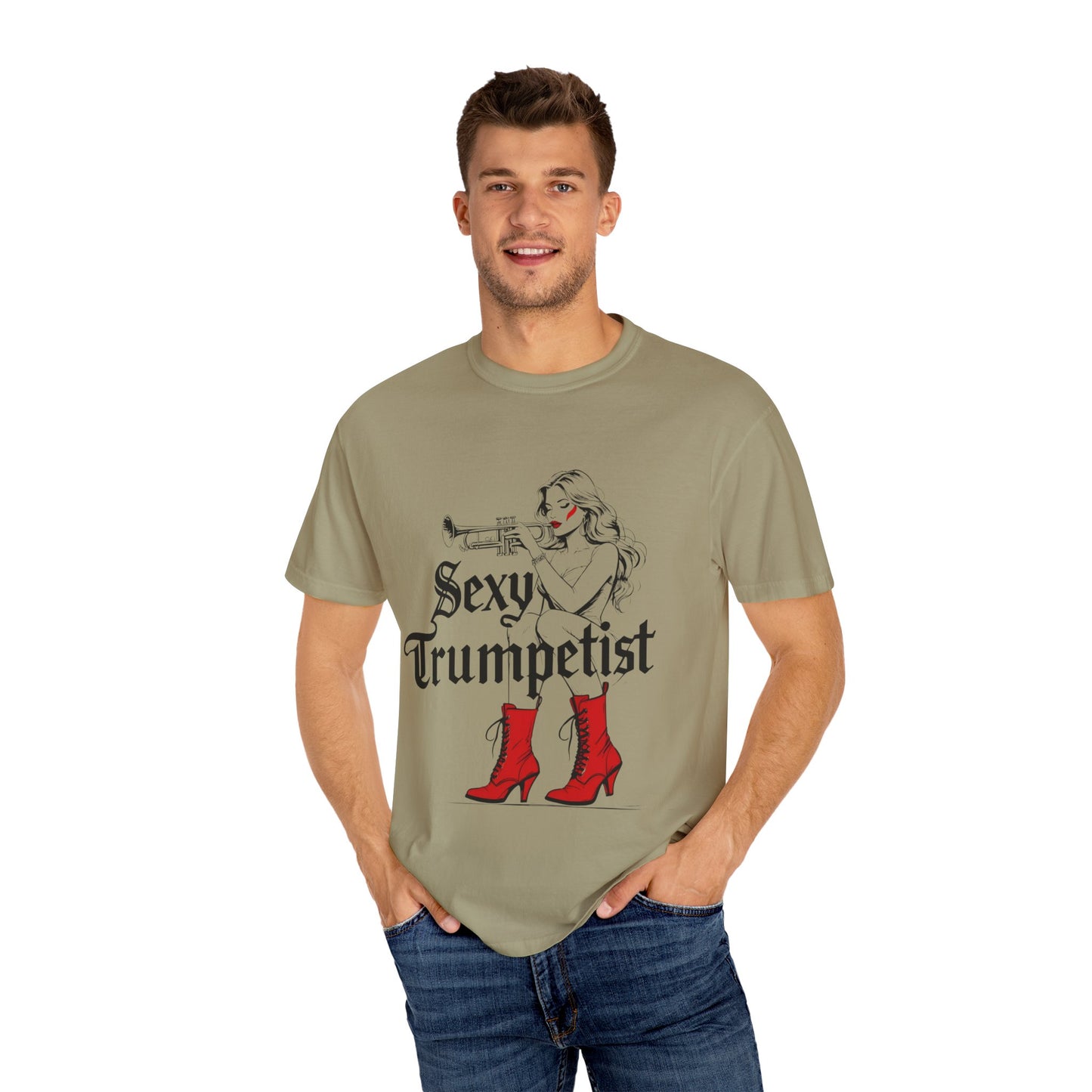 "Sexy Trumpetist" Unisex Garment-Dyed T-shirt