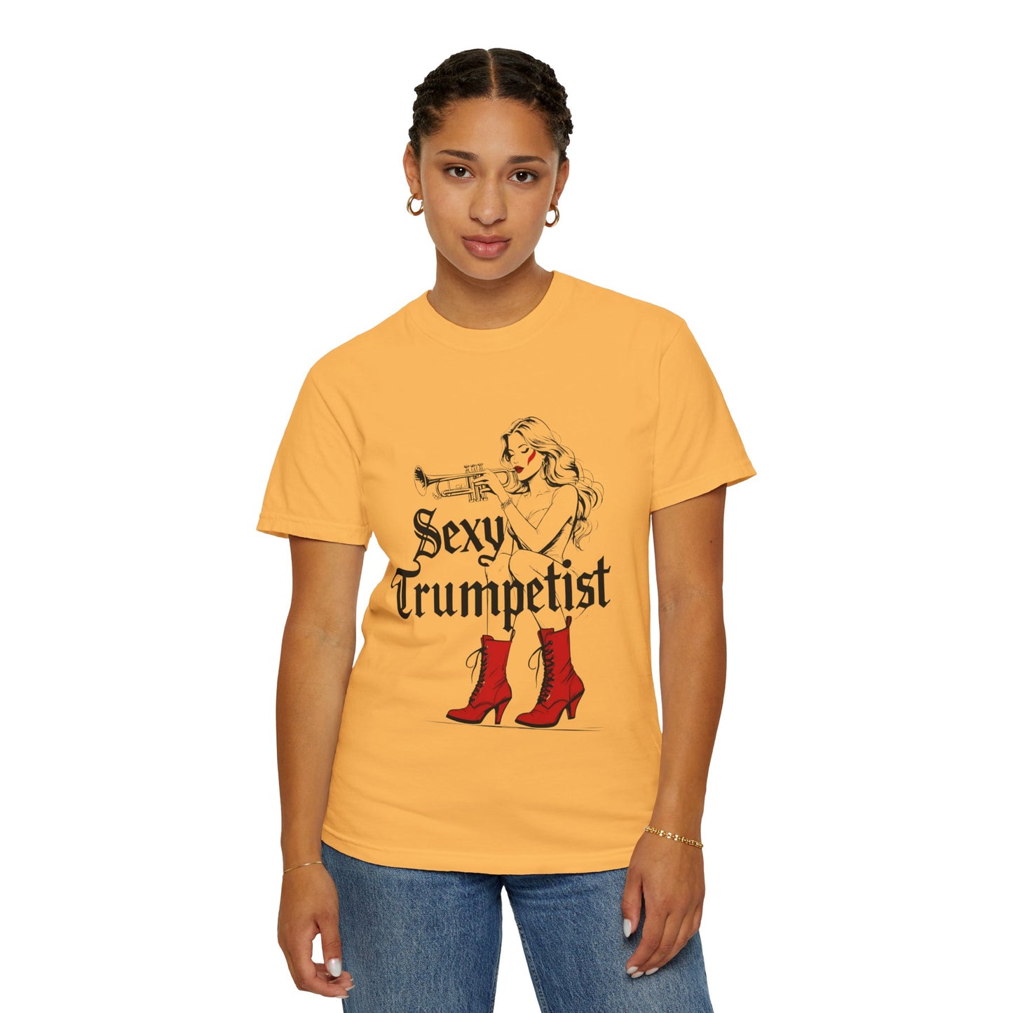 "Sexy Trumpetist" Unisex Garment-Dyed T-shirt