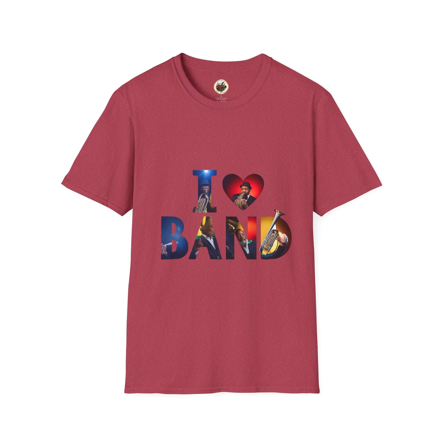 I Love Band Unisex Softstyle T-Shirt