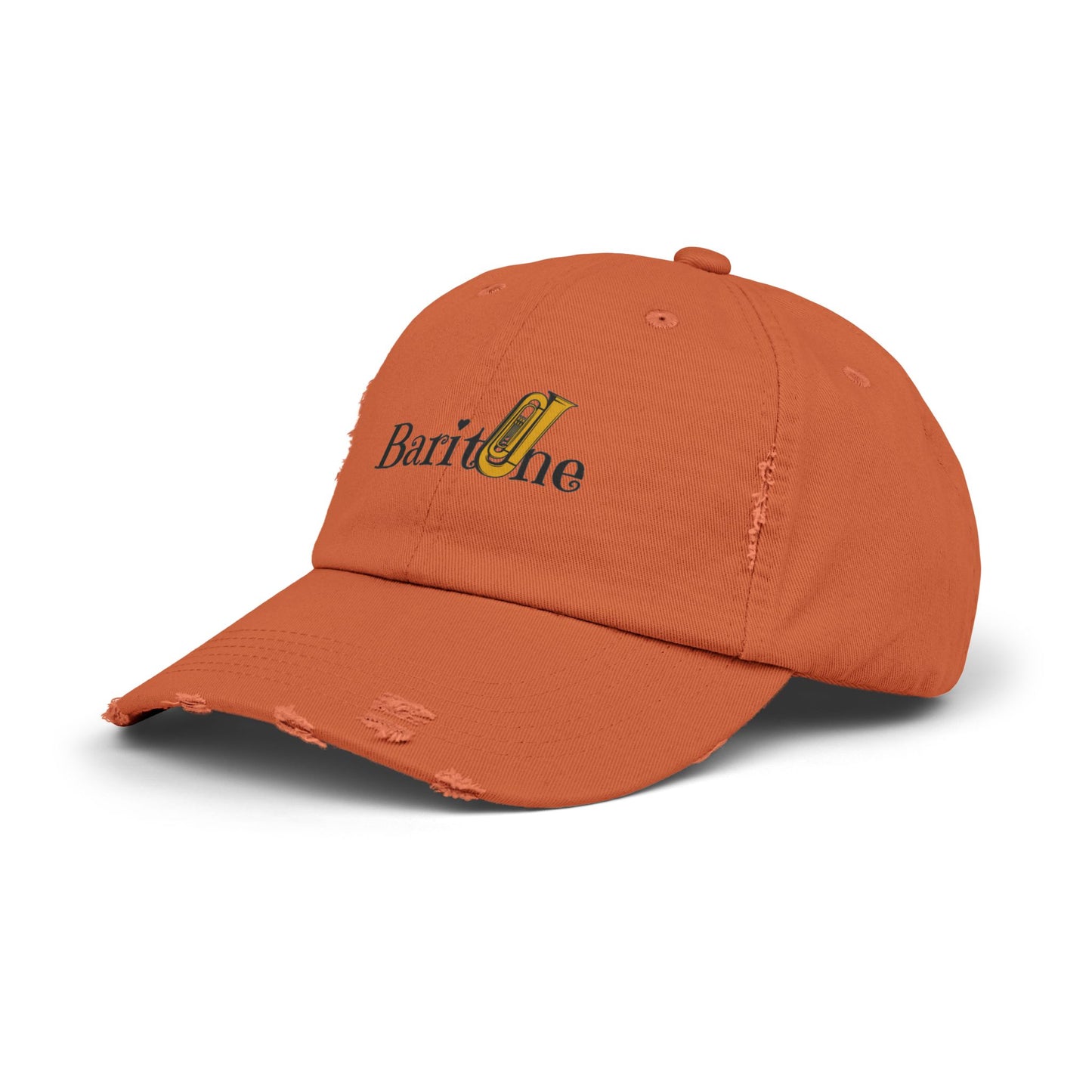 Unisex "Baritone" Distressed Cap