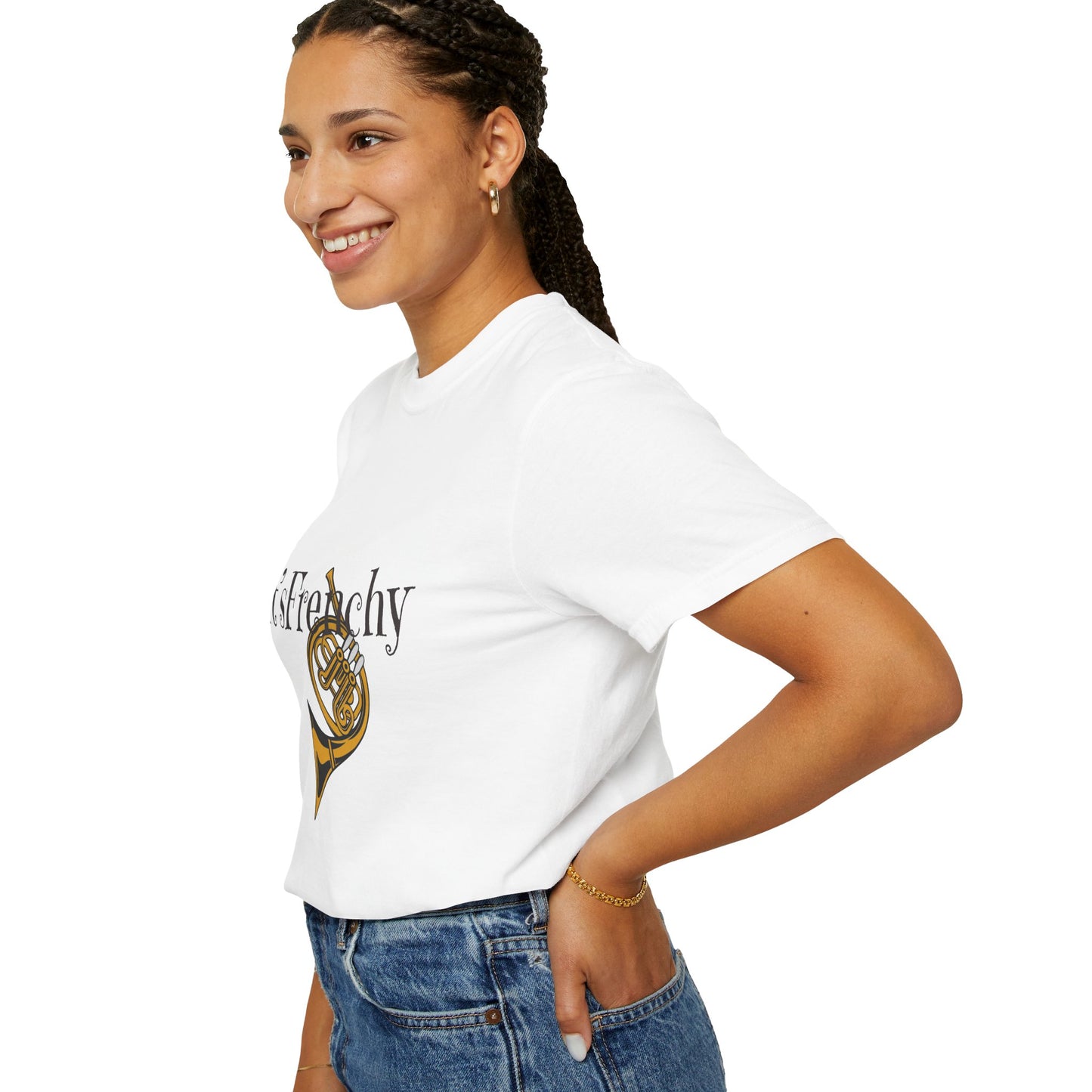 "French Horn" Unisex Garment-Dyed T-shirt