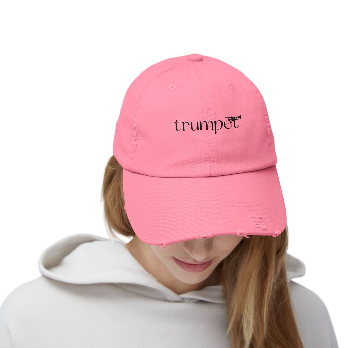 Unisex "Trumpet" Distressed Cap