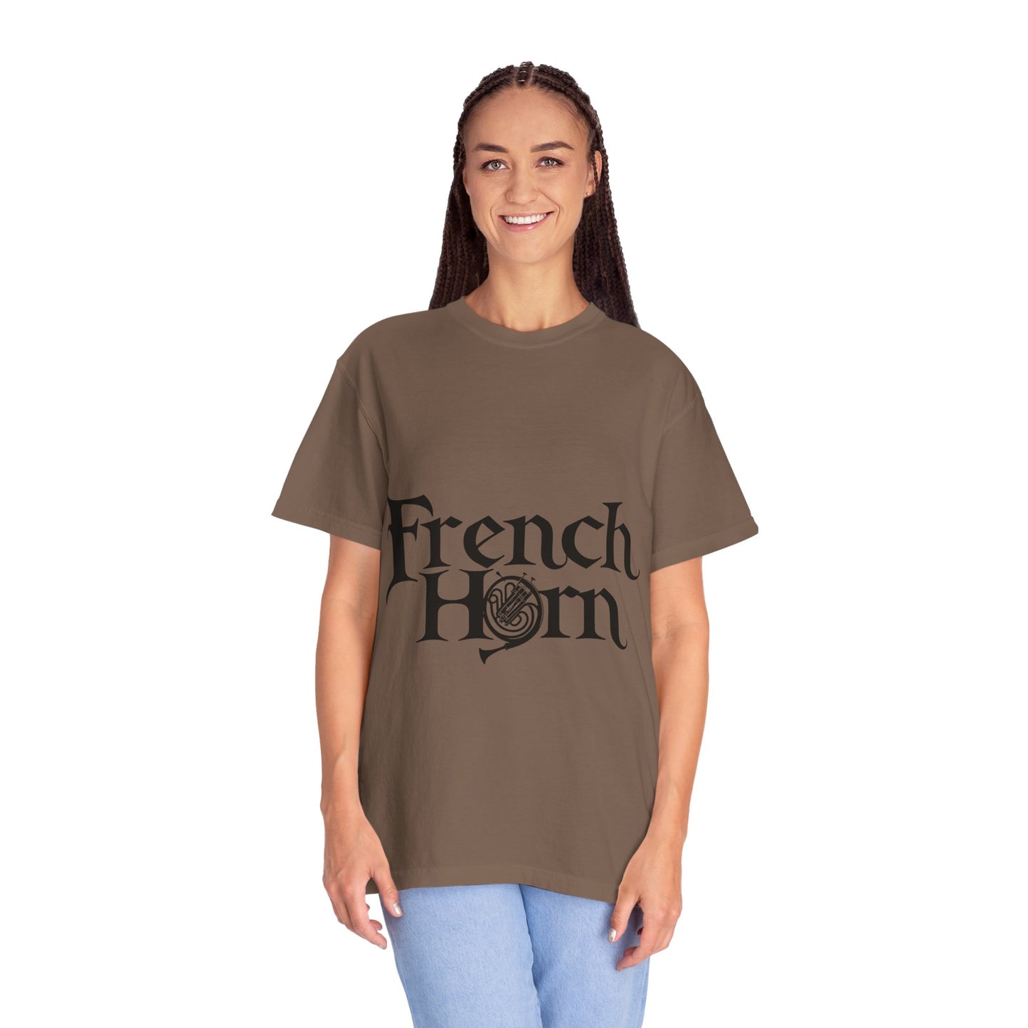 "French Horn" Unisex Garment-Dyed T-shirt