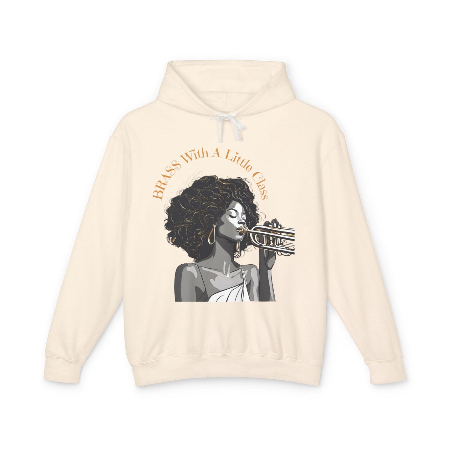 "Brass With Class" Unisex Lightweight Hooded Sweatshirt
