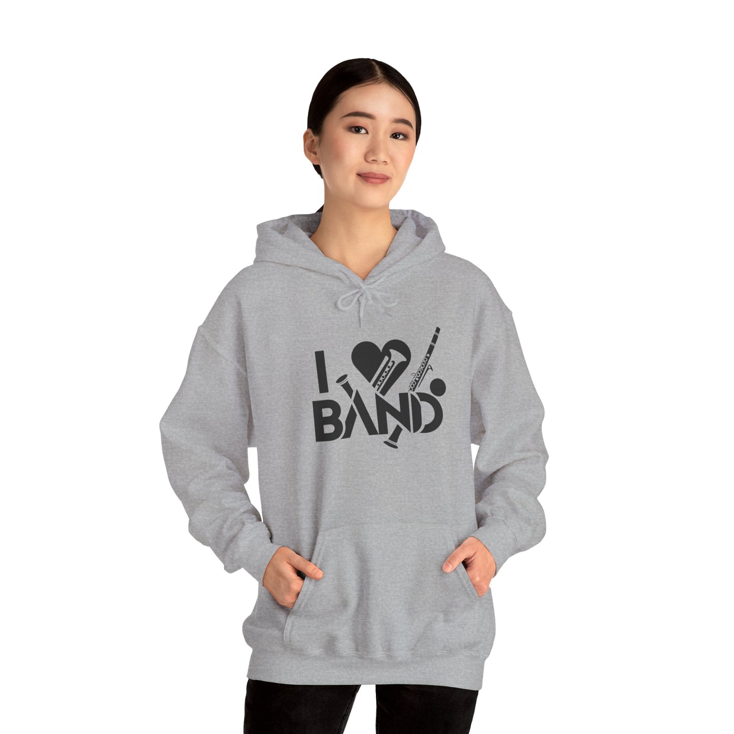 "I Love Band" Unisex Heavy-Blend Hoodie