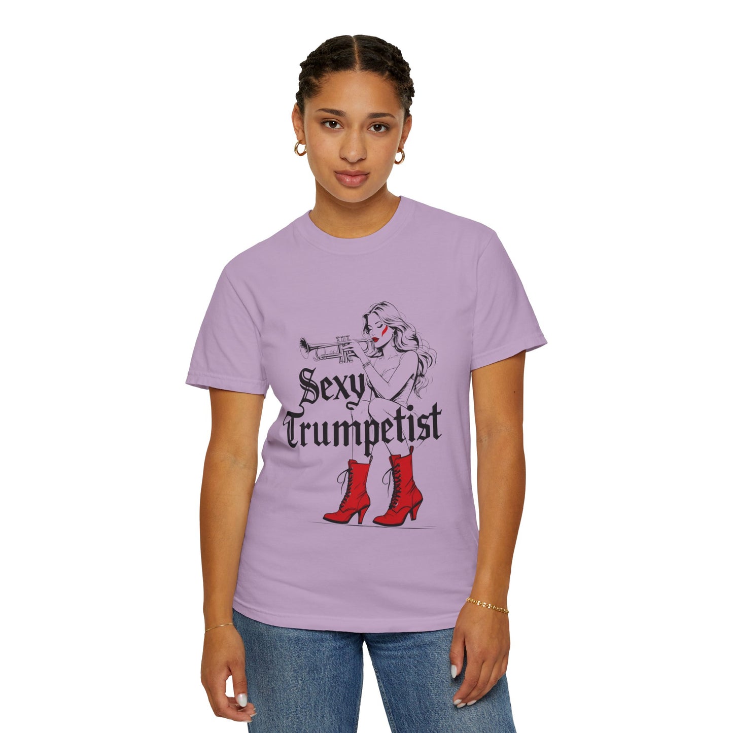 "Sexy Trumpetist" Unisex Garment-Dyed T-shirt