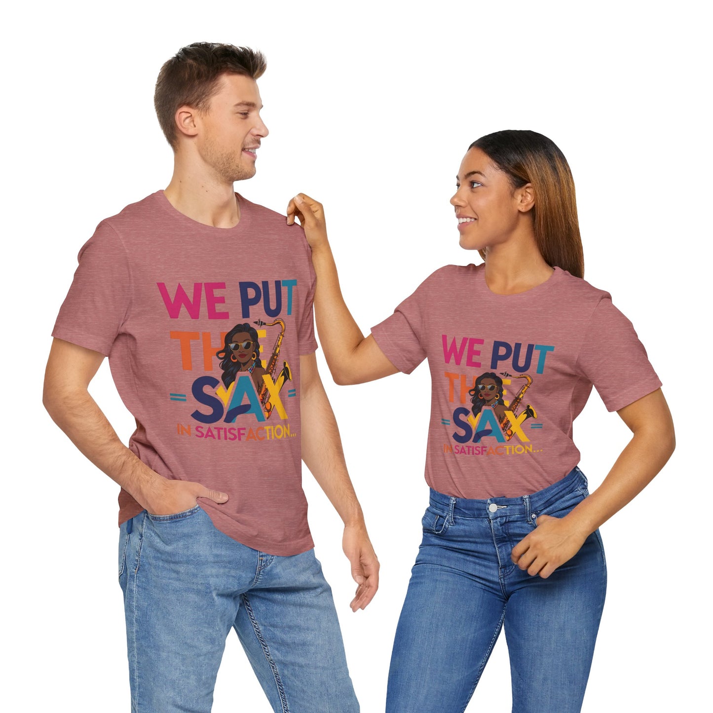"Sax In Satisfaction" Unisex Graphic T-Shirt
