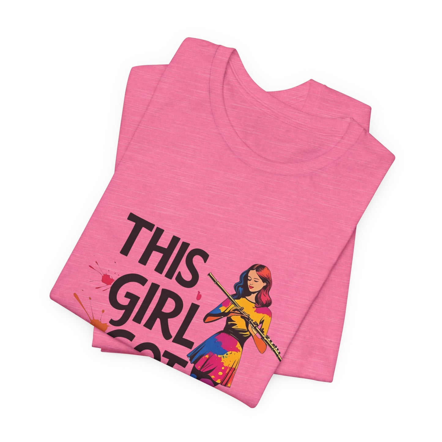 "This Girl Got Pipes" Flute Girl Unisex Tee