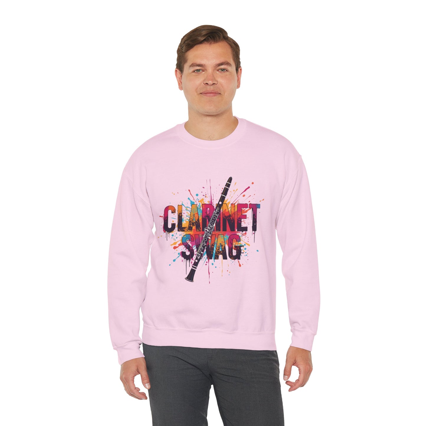 "Clarinet Swag" Colorful Unisex Crewneck Sweatshirt