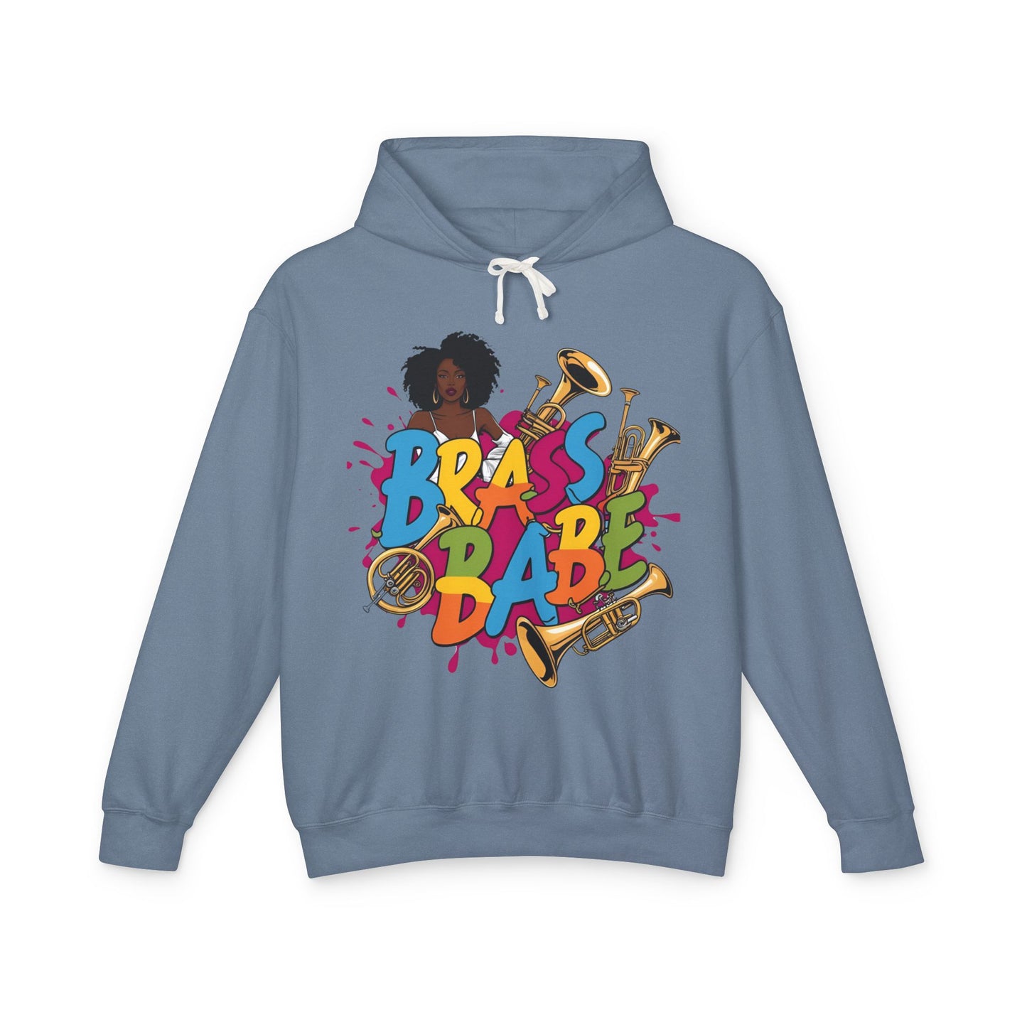 Unisex "Brass Babe" Lightweight Hooded Sweatshirt