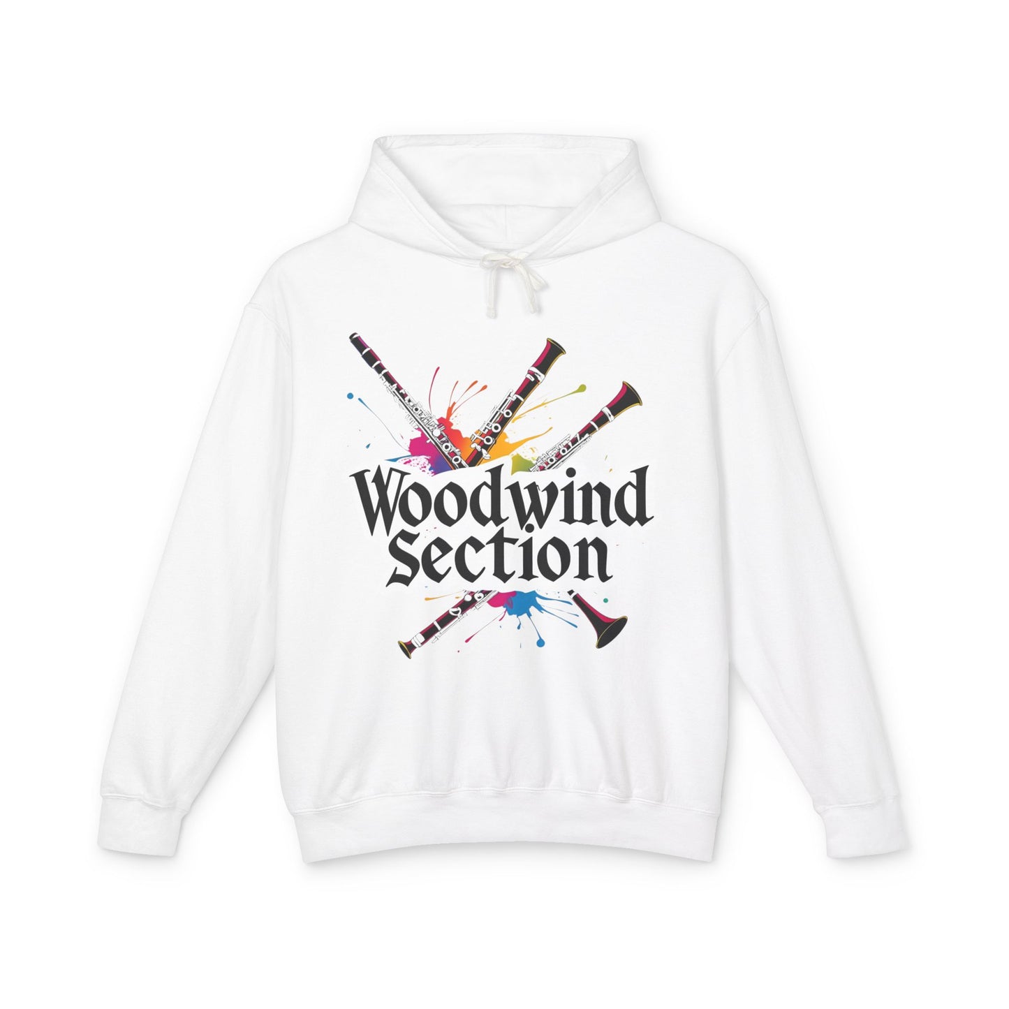 "Woodwind Section" Hooded Unisex Lightweight Sweatshirt