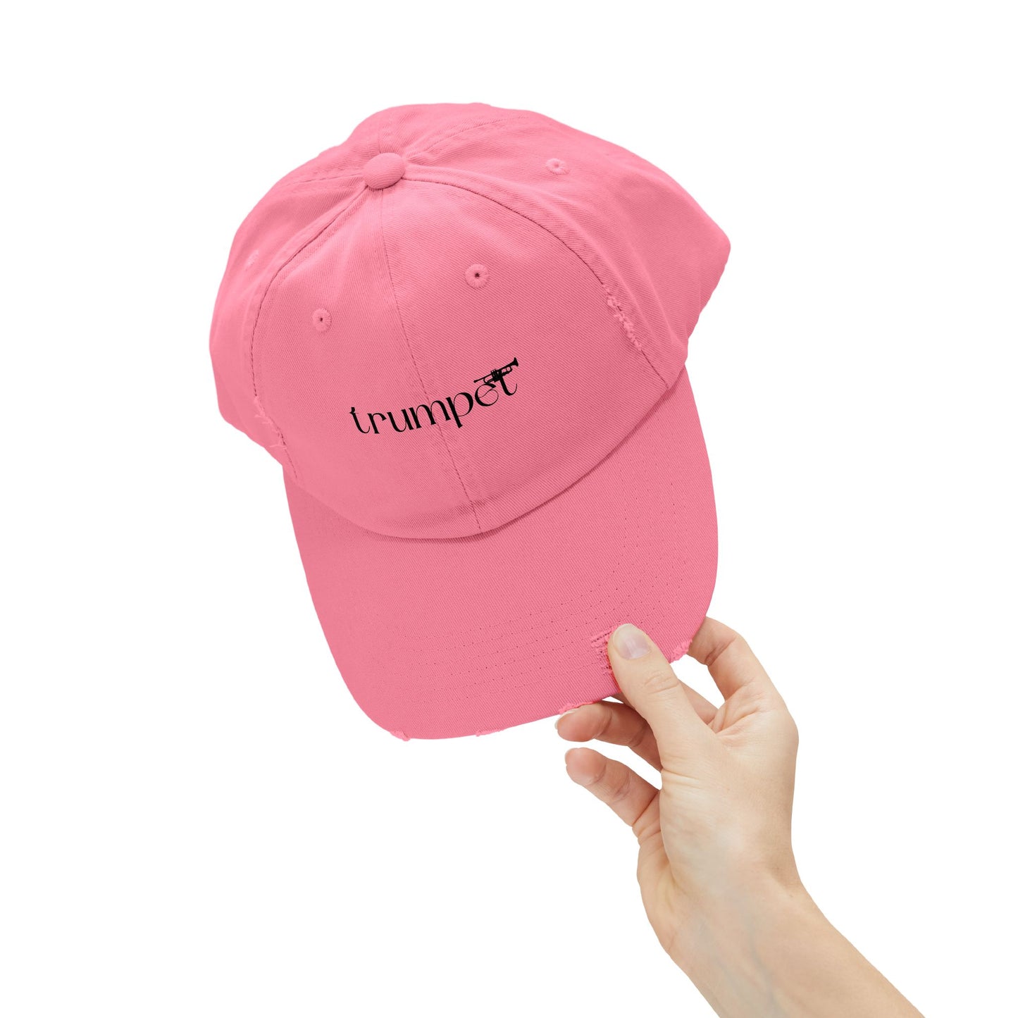Unisex "Trumpet" Distressed Cap