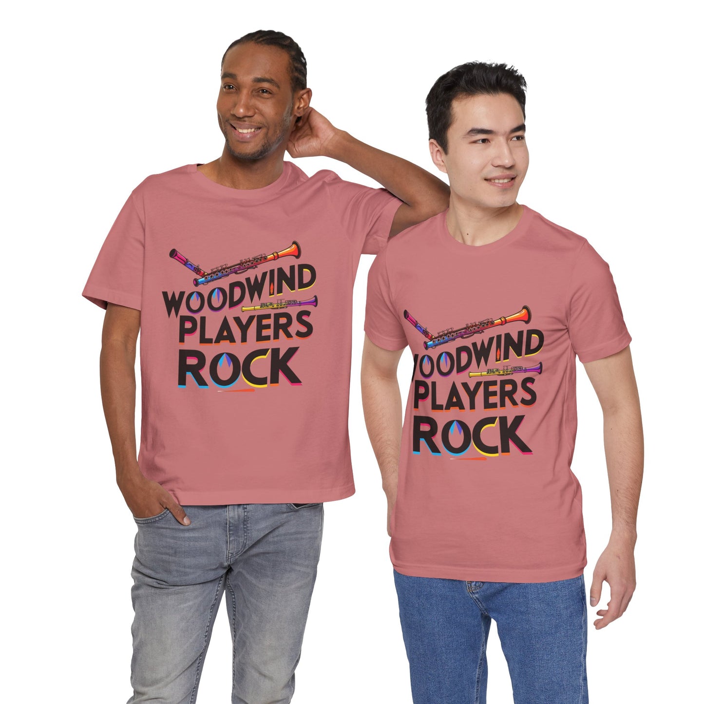 "Woodwind Players Rock" Unisex Short Sleeve T-Shirt