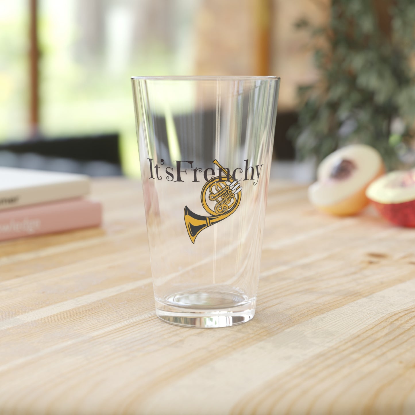 "French Horn" Pint Glass, 16oz