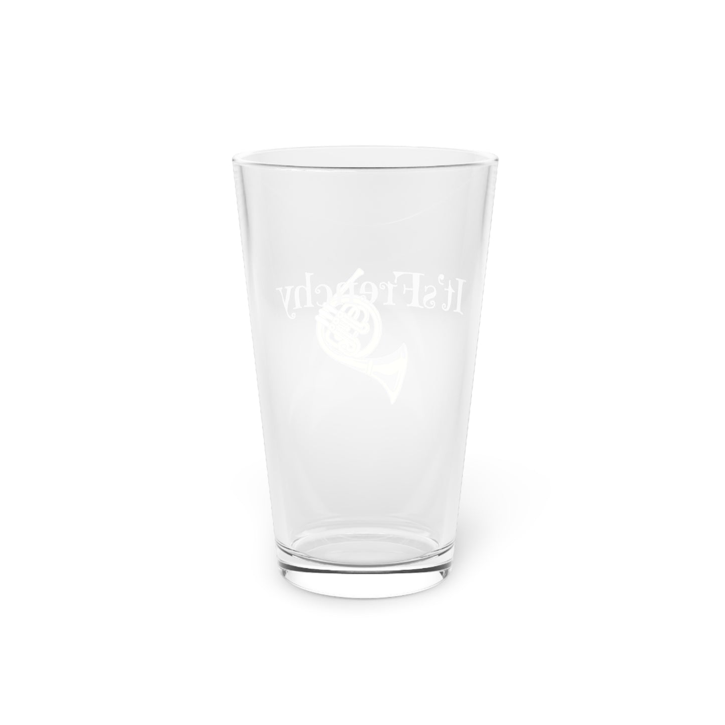 "French Horn" Pint Glass, 16oz