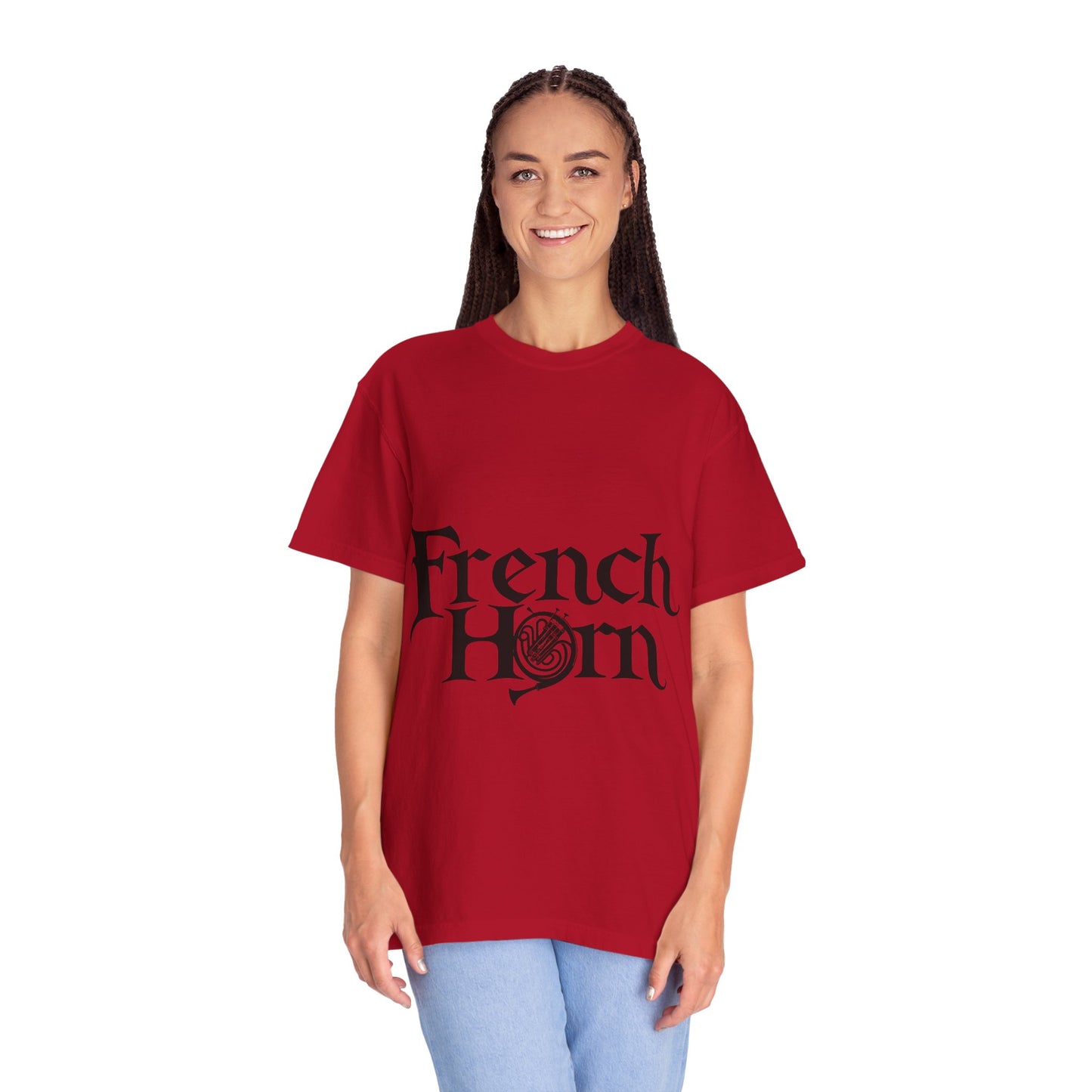 "French Horn" Unisex Garment-Dyed T-shirt