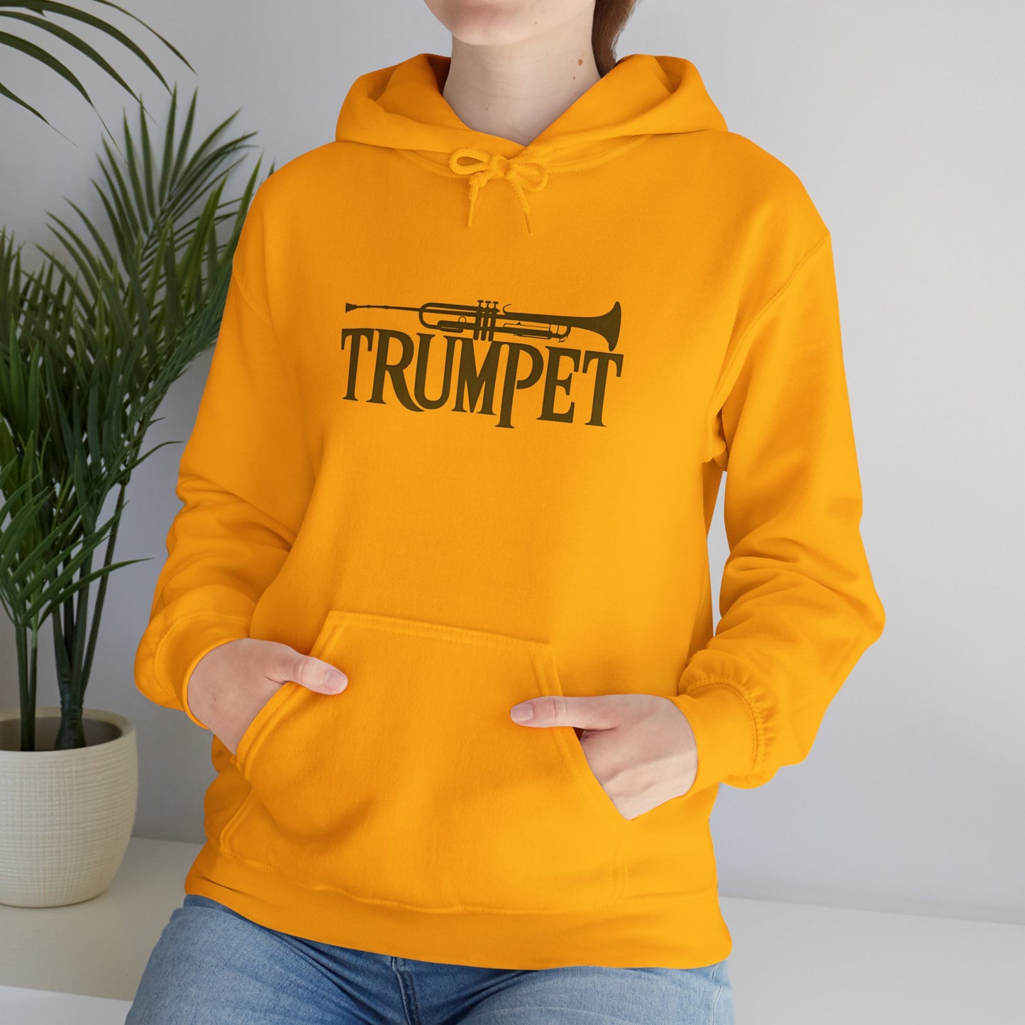 Vintage Design "Trumpet" Unisex Heavy Blend™ Hooded Sweatshirt