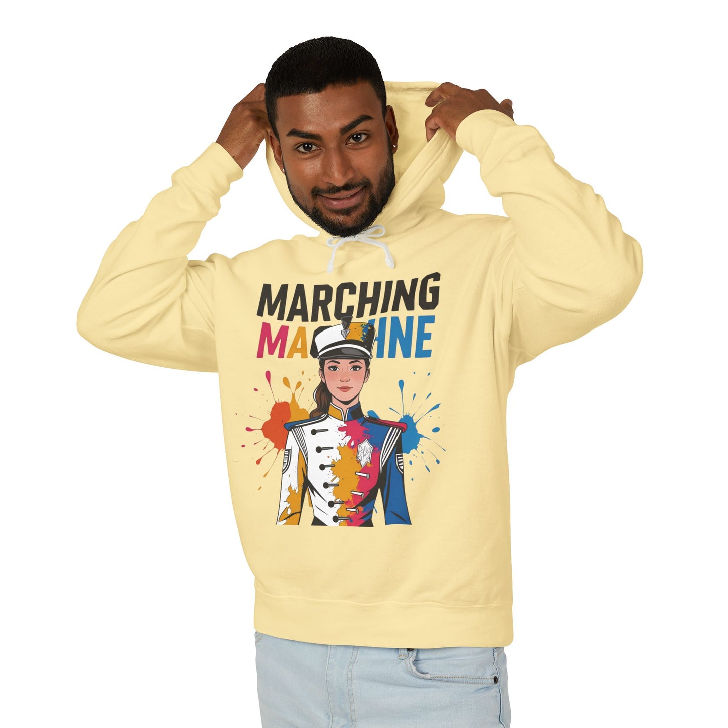 "Marching Machine" Unisex Lightweight Hoodie
