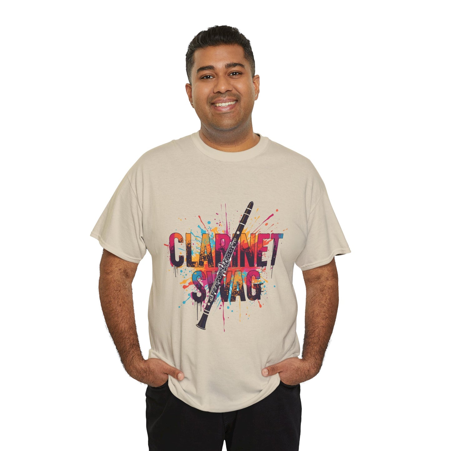 "Clarinet Swag" Colorful Unisex Casual T-Shirt