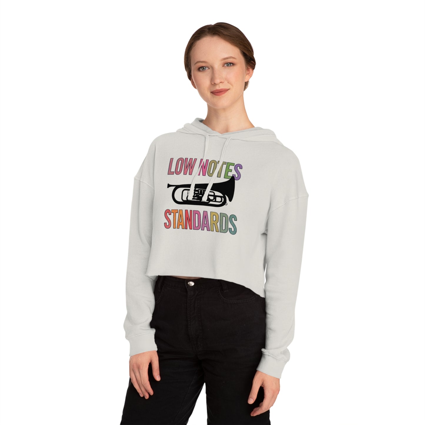 "Tuba/Baritone Lover" Stylish Cropped Hoodie