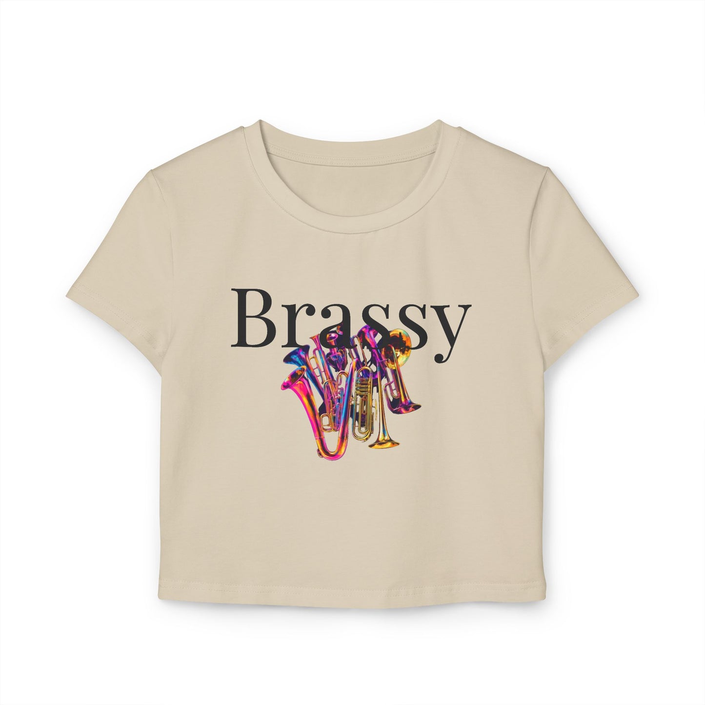 Women's "Brassy" Baby Tee