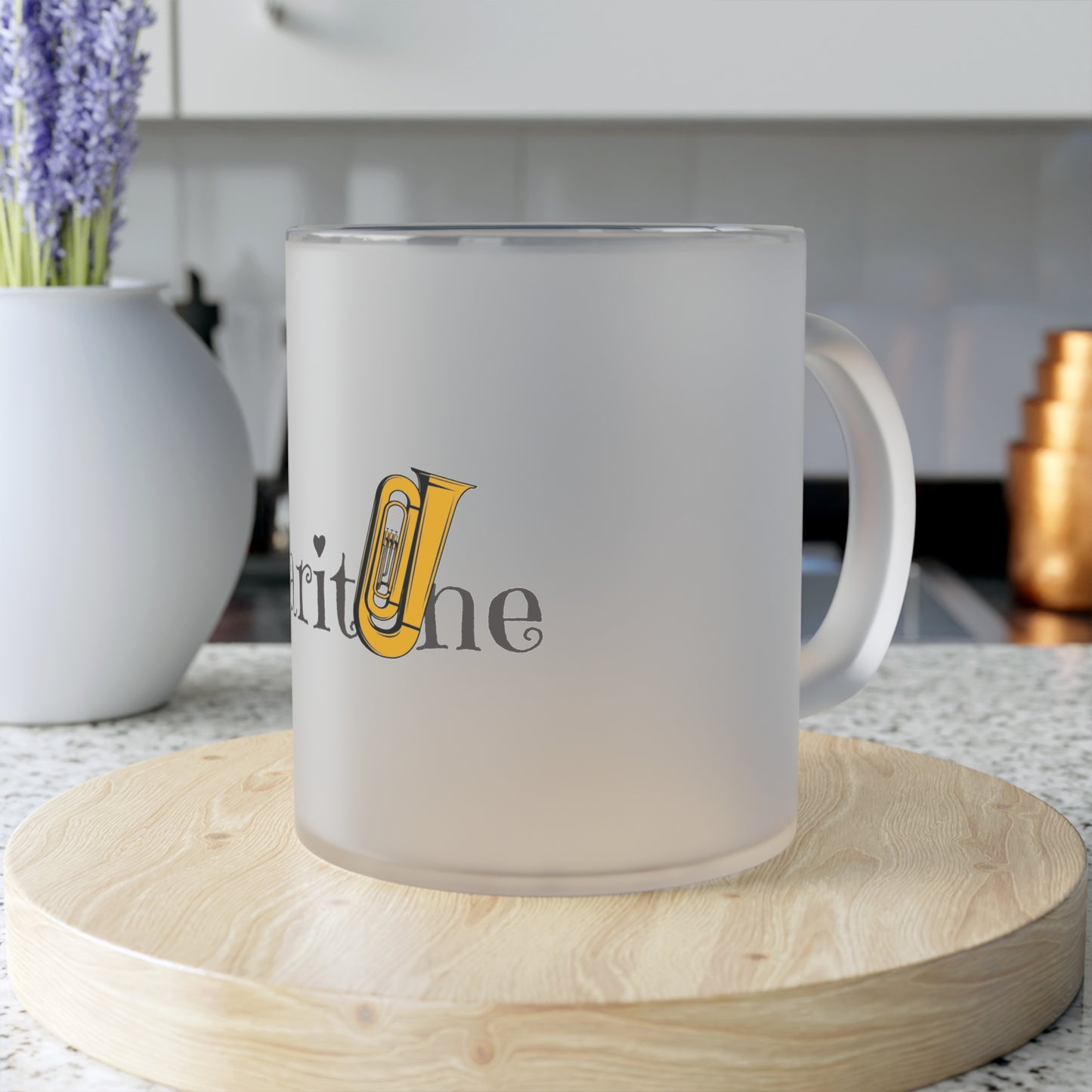 Baritone Frosted Glass Mug