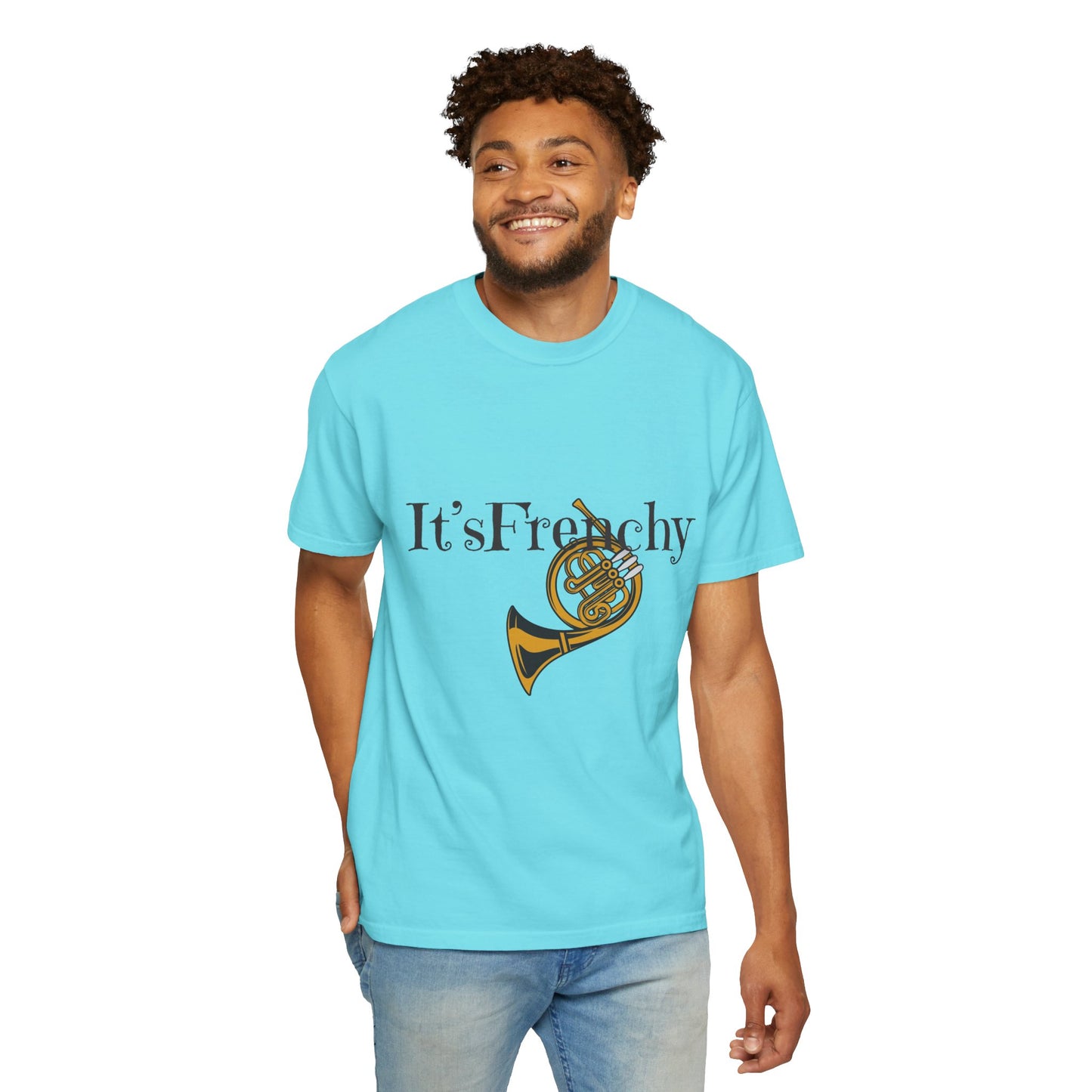 "French Horn" Unisex Garment-Dyed T-shirt