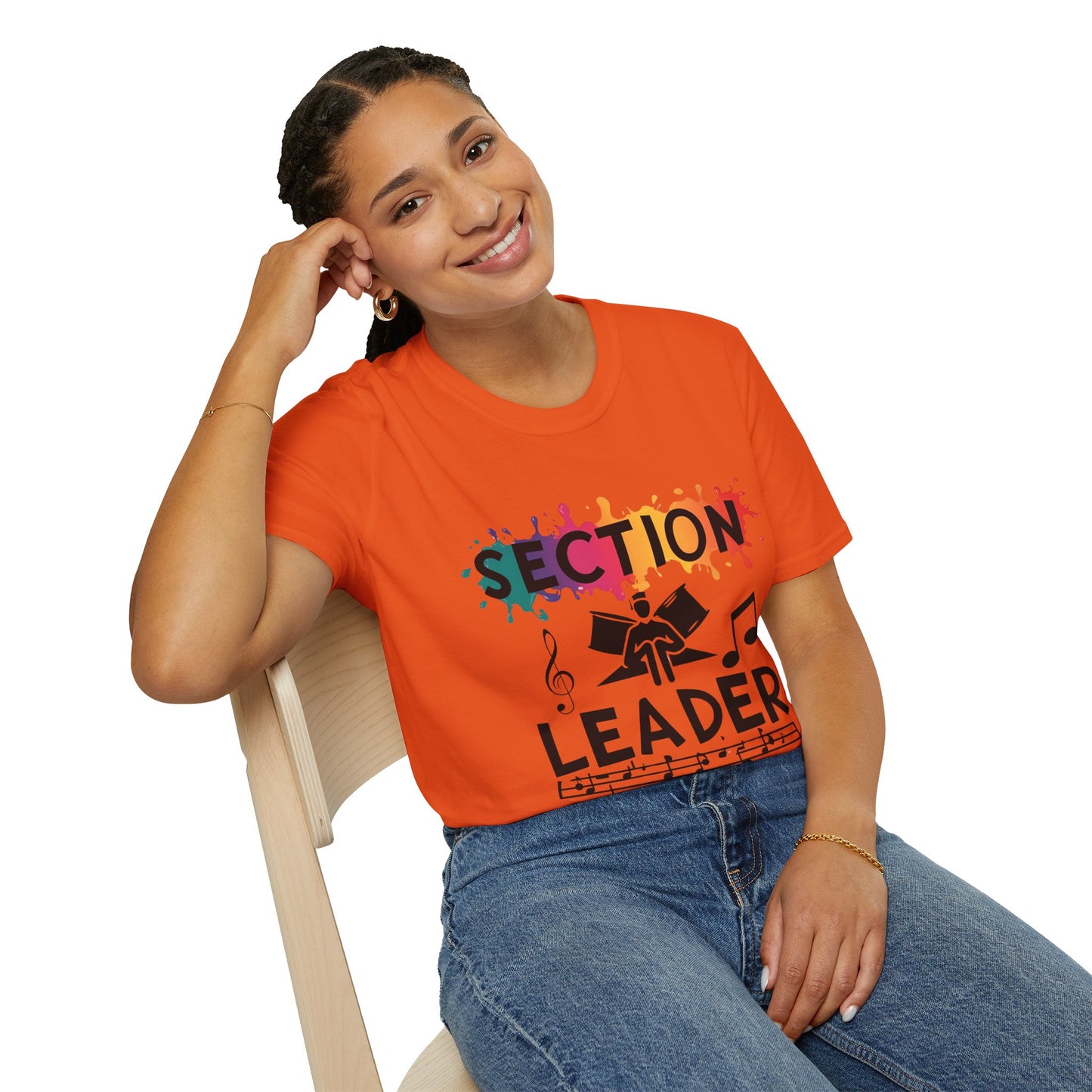 Splash Paint "Section Leader" Unisex Soft-style T-Shirt
