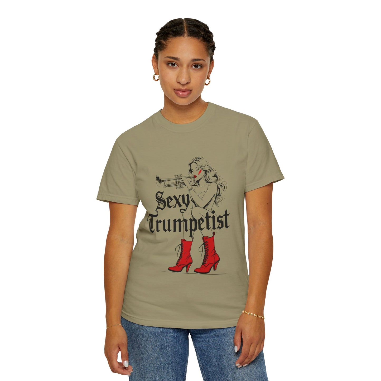 "Sexy Trumpetist" Unisex Garment-Dyed T-shirt