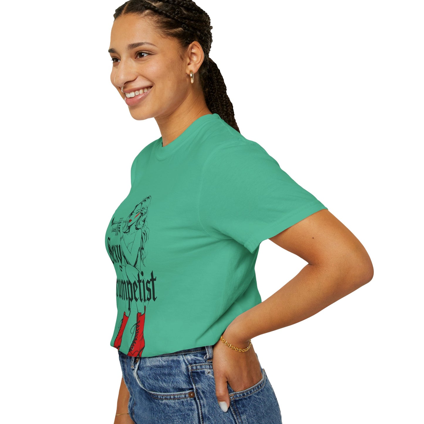 "Sexy Trumpetist" Unisex Garment-Dyed T-shirt
