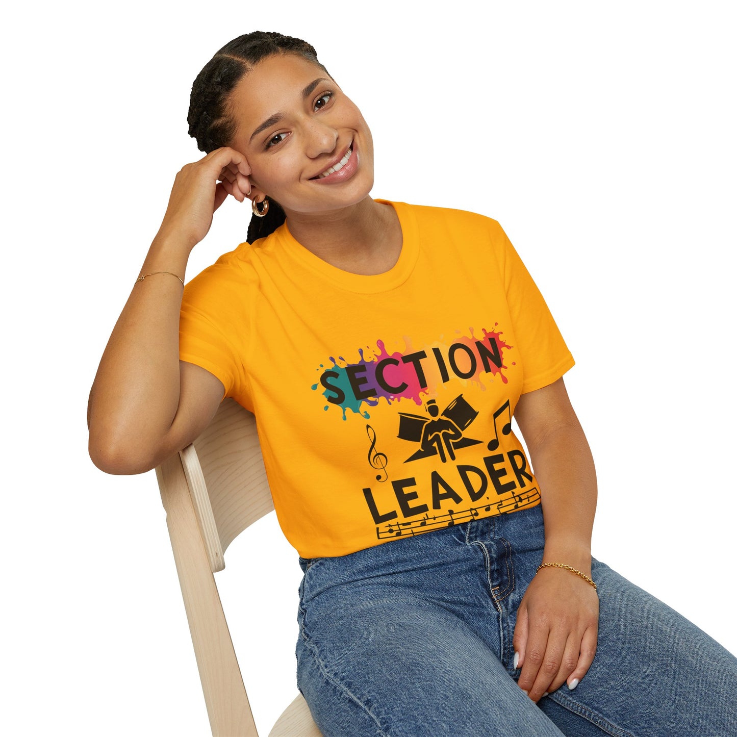 Splash Paint "Section Leader" Unisex Soft-style T-Shirt
