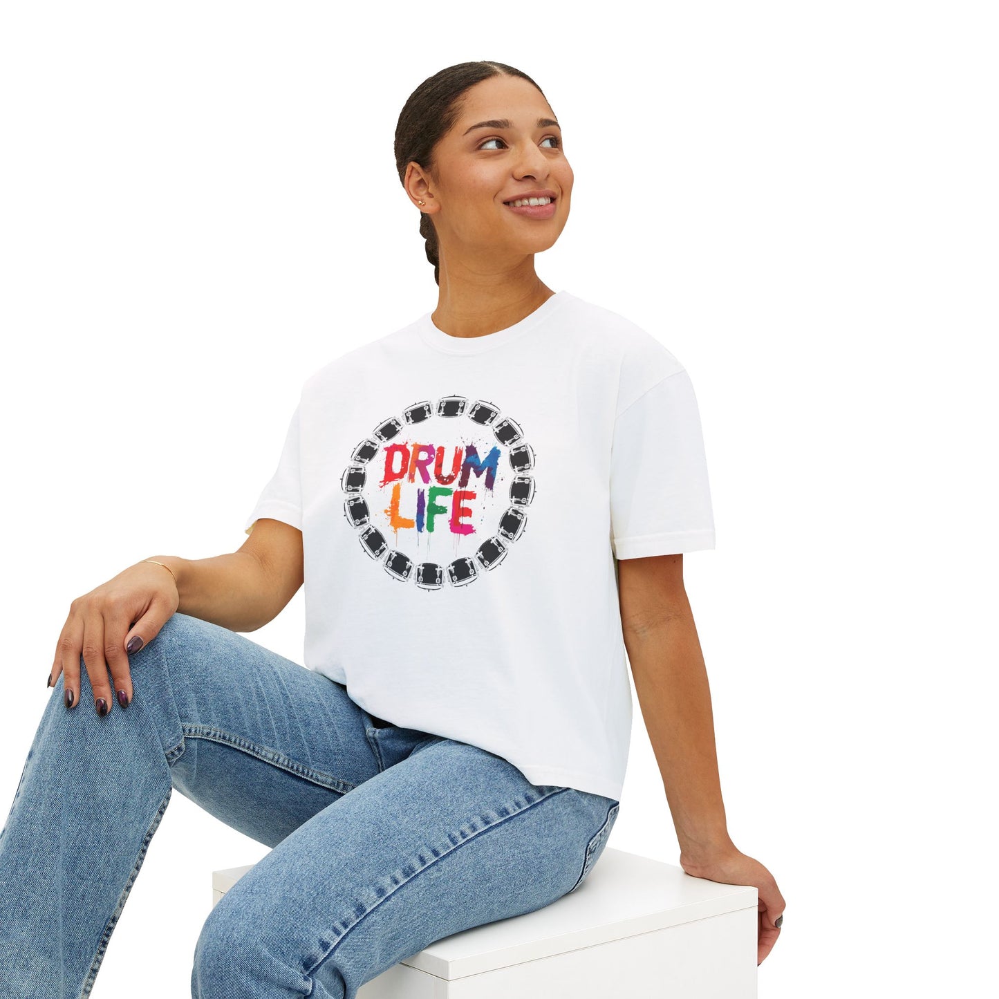 "Drum Life" Women's Boxy Tee
