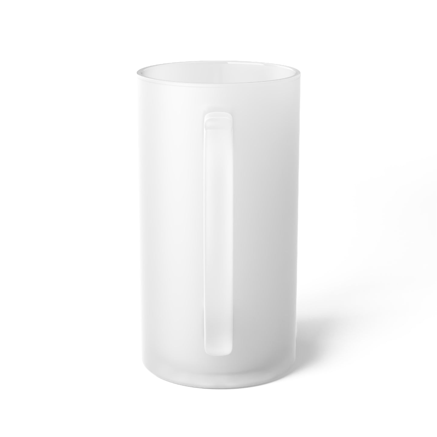 "Trumpet" Frosted Glass Beer Mug
