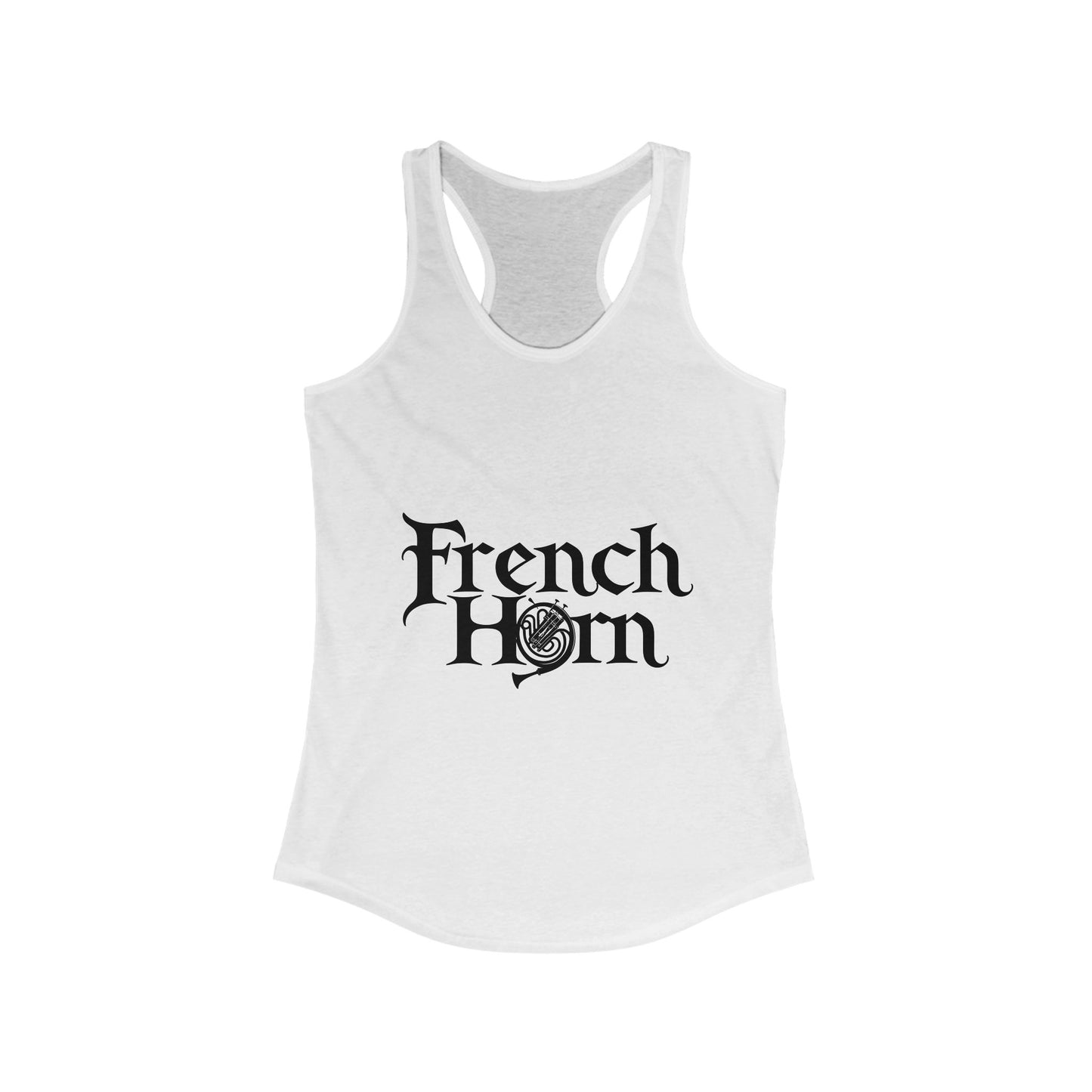 "French Horn" Women's Racerback Tank