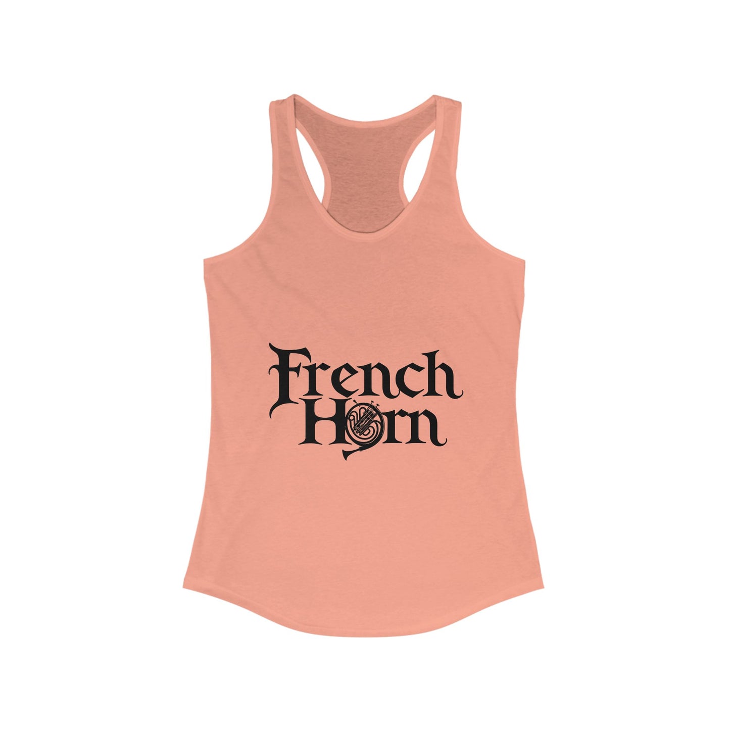 "French Horn" Women's Racerback Tank