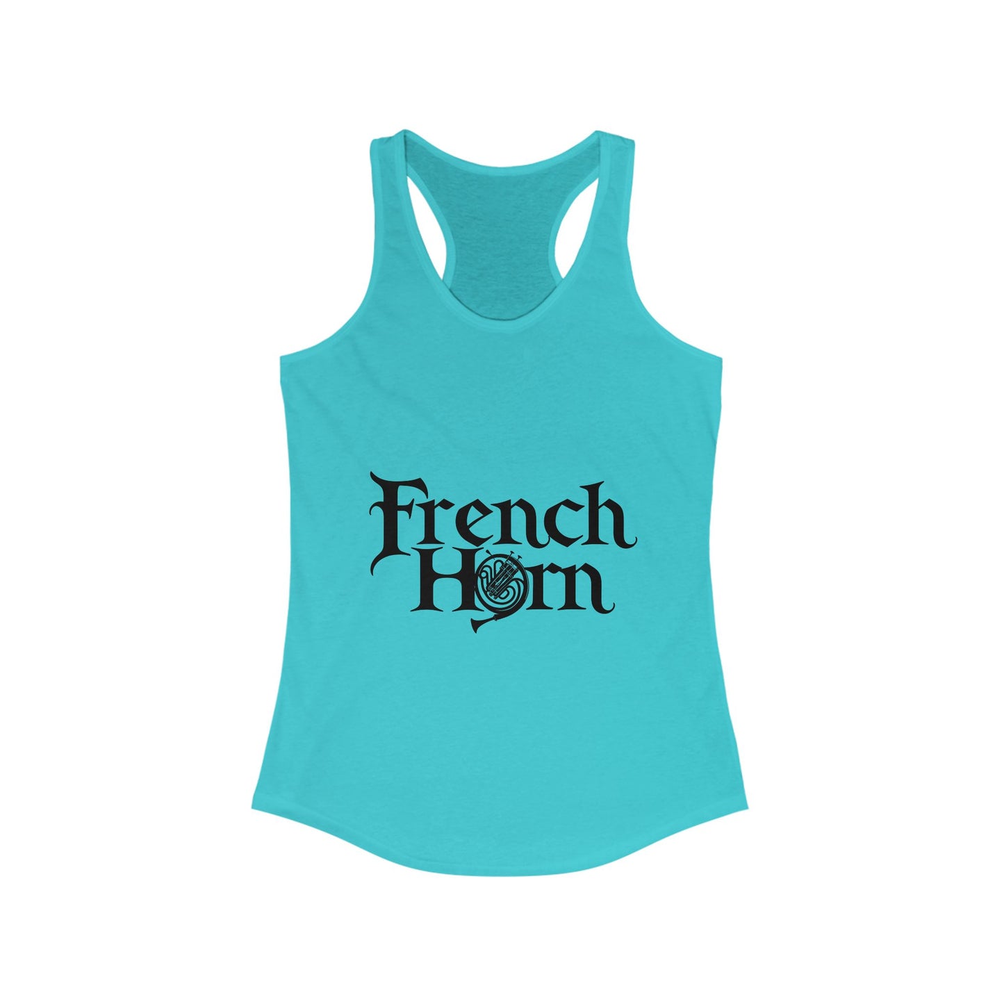 "French Horn" Women's Racerback Tank