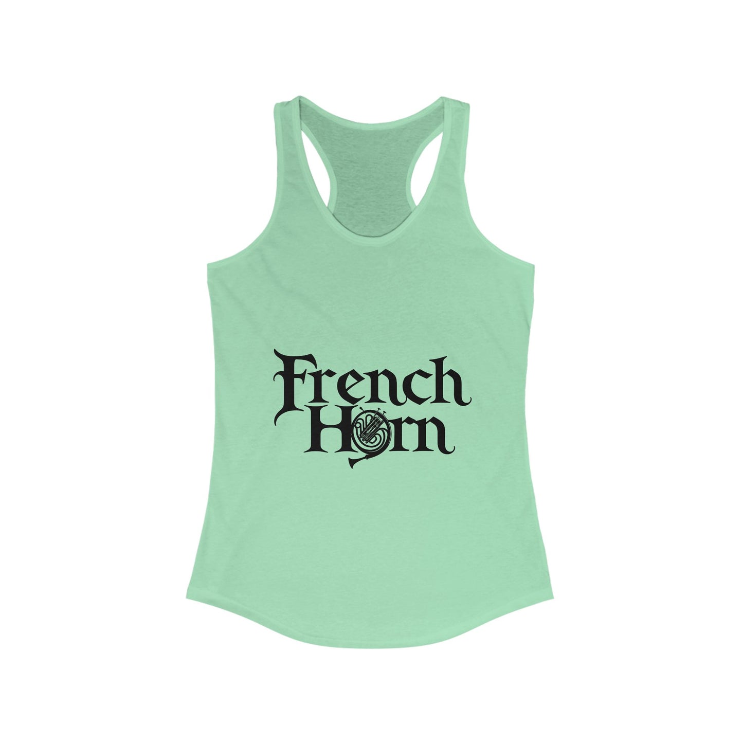 "French Horn" Women's Racerback Tank