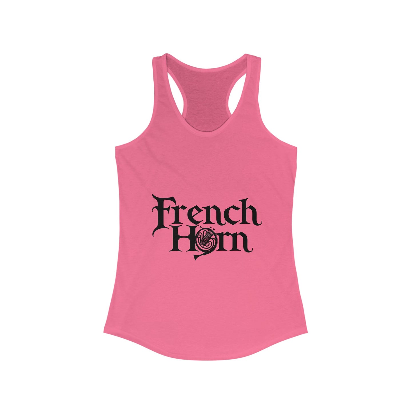 "French Horn" Women's Racerback Tank