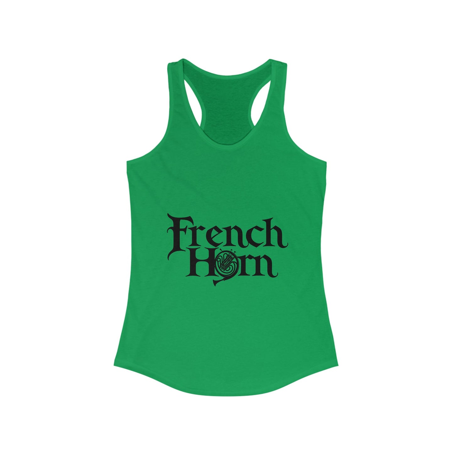 "French Horn" Women's Racerback Tank
