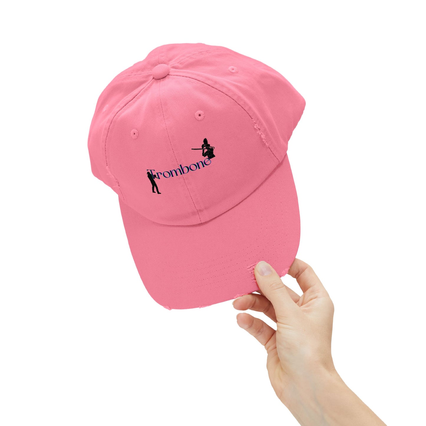 Unisex Distressed Trombone Cap