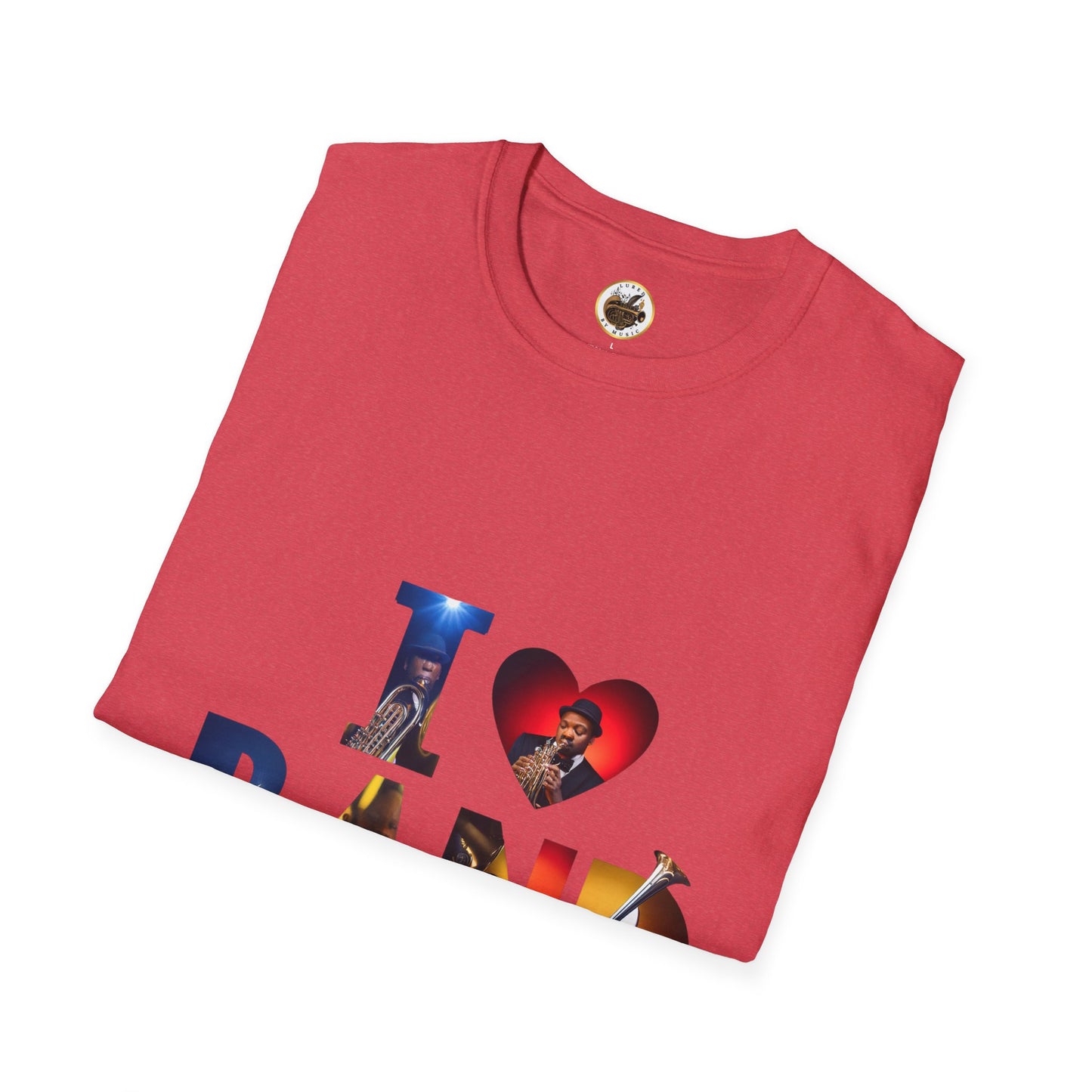 I Love Band Unisex Softstyle T-Shirt
