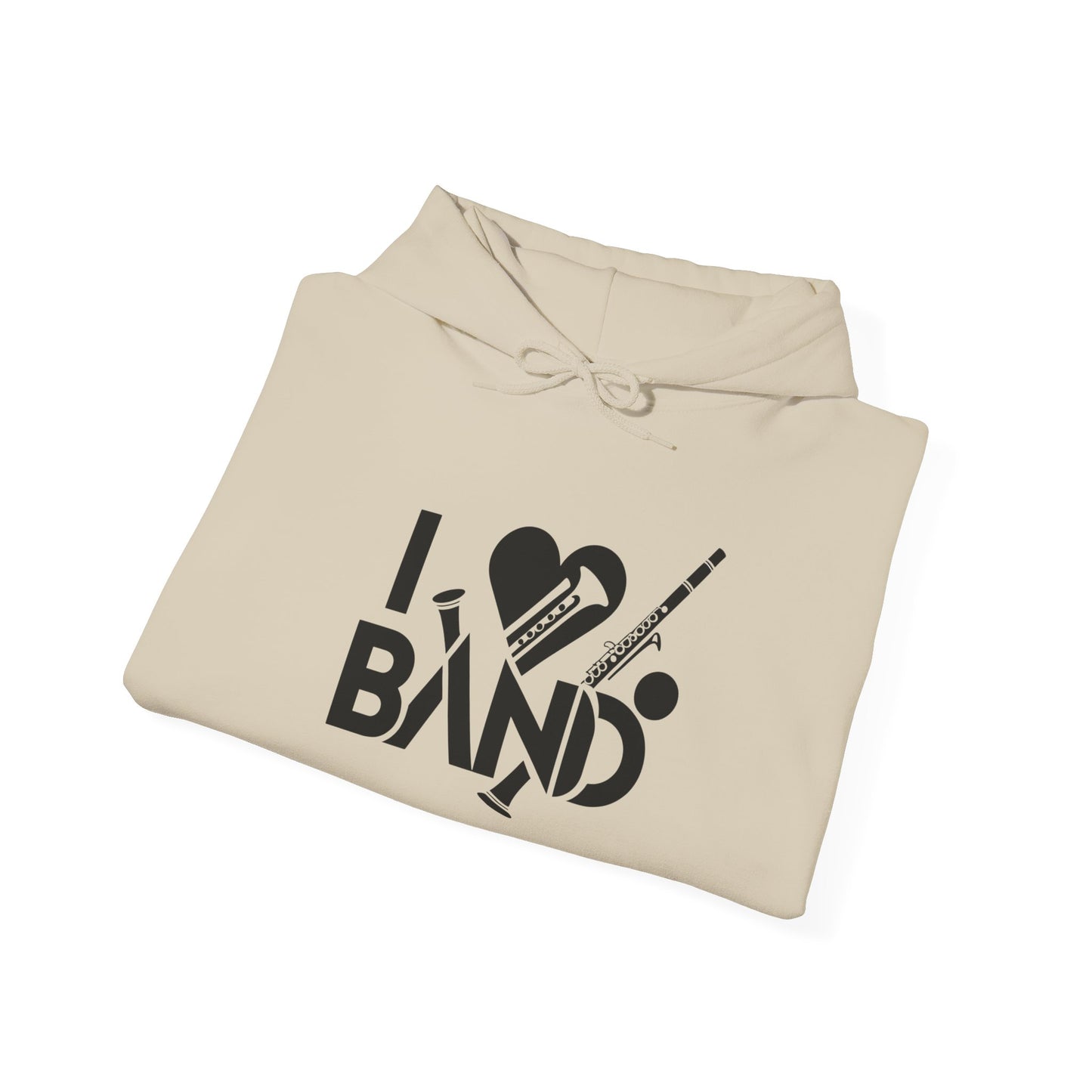 "I Love Band" Unisex Heavy-Blend Hoodie