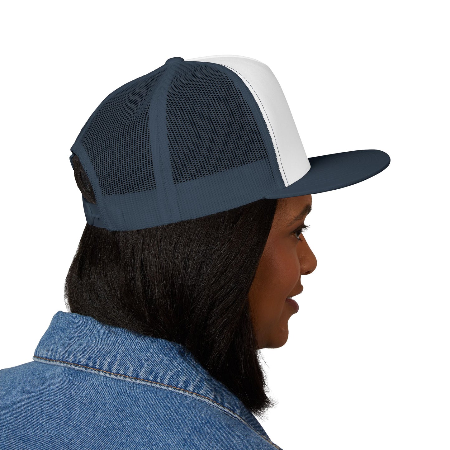 Embroidered "Clarinet" 5 Panel Trucker Cap
