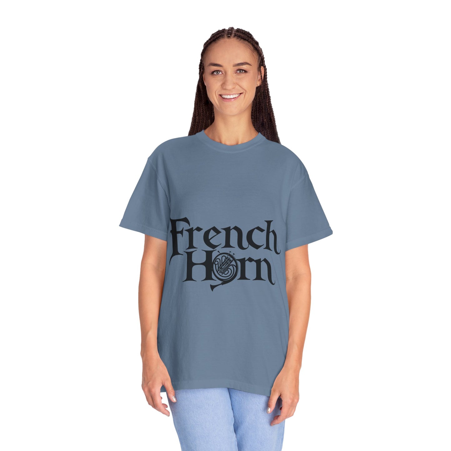 "French Horn" Unisex Garment-Dyed T-shirt